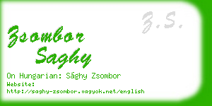 zsombor saghy business card