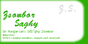 zsombor saghy business card